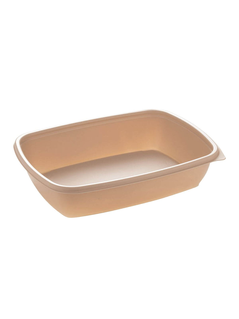 Menüschale, PP, beige, ungeteilt, 900ml