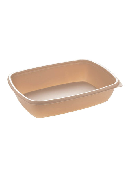 Menüschale, PP, beige, ungeteilt, 900ml