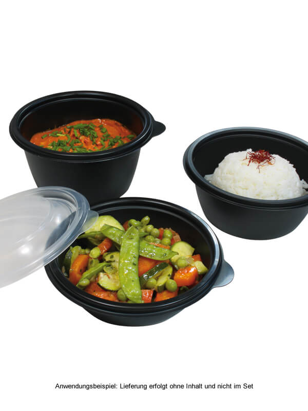 Schale, PP, schwarz, rund, 1000ml