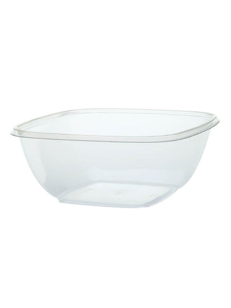 Salatschale, RPET, klar, quadratisch, 1500ml