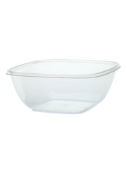 Salatschale, RPET, klar, quadratisch, 1500ml