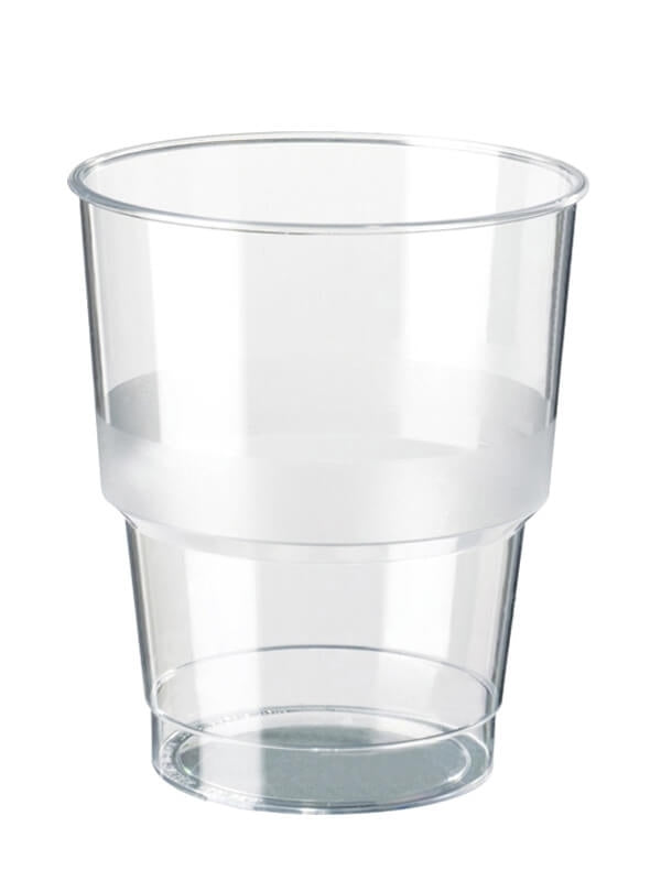 Zahnputzglas folienverpackt, PS, Spritzguss, klar, 236ml