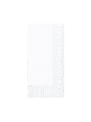 Serviette, 3-lagig, 33x33, 1/8-Falz, weiß