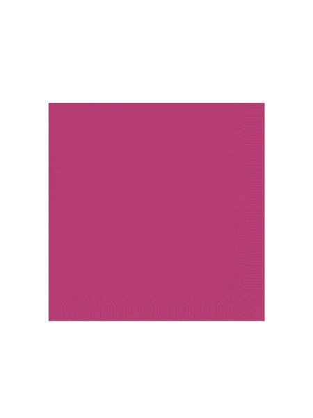 Cocktailservietten, 3-lagig, 24x24, 1/4-Falz, fuchsia (2.000 Stk.)