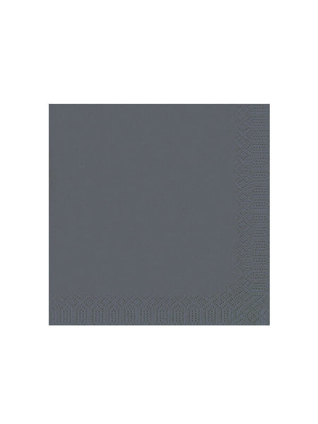 Cocktailservietten, 3-lagig, 24x24, 1/4-Falz, granite grey (1.000 Stk.)