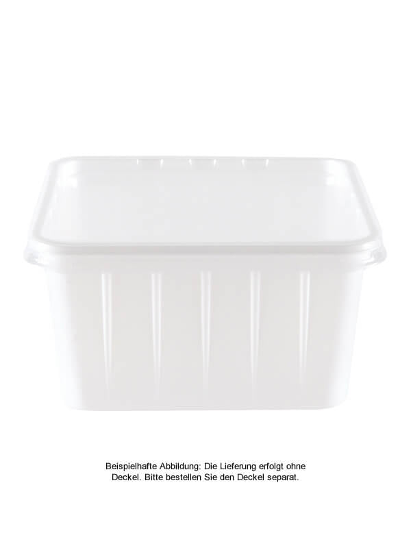 Verpackungsbecher PS, 115x115mm, weiß, 500ml