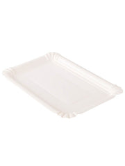 Pappteller, weiß, rechteckig, 13x20cm (500 Stk.)