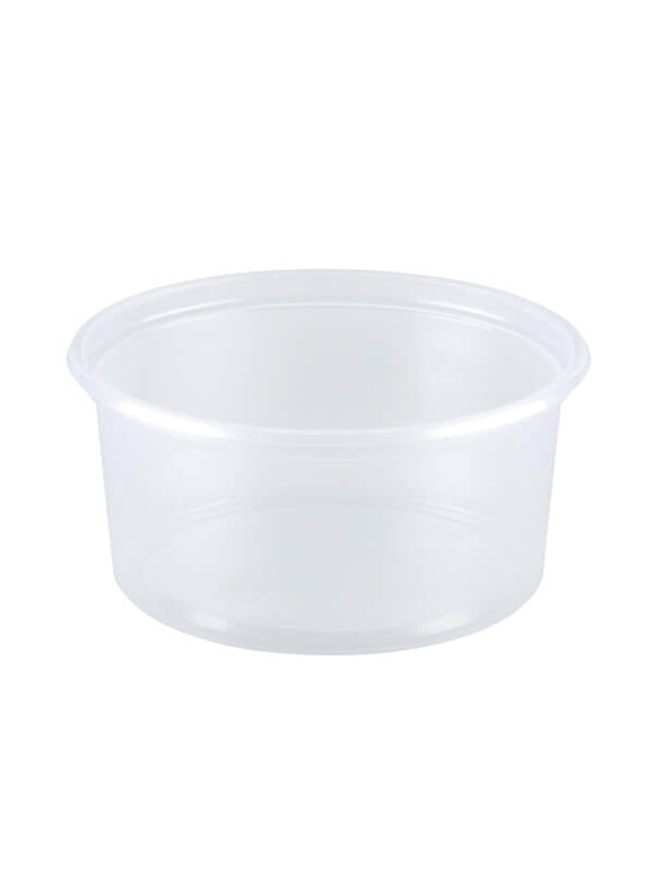 Verpackungsbecher PP, transparent, rund, 250ml