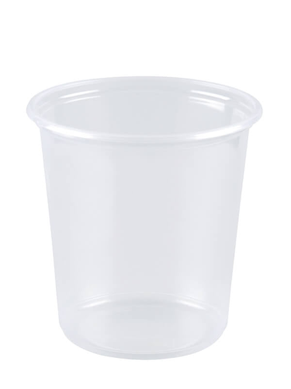 Verpackungsbecher PP, transparent, rund, 500ml