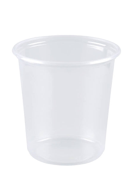 Verpackungsbecher PP, transparent, rund, 500ml