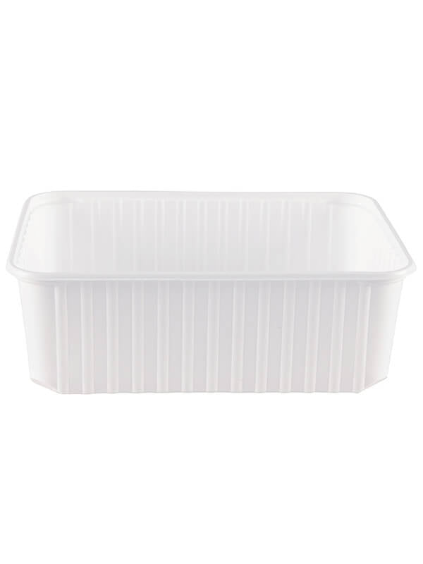 Verpackungsbecher PP, weiß, 180x135mm, 1000ml