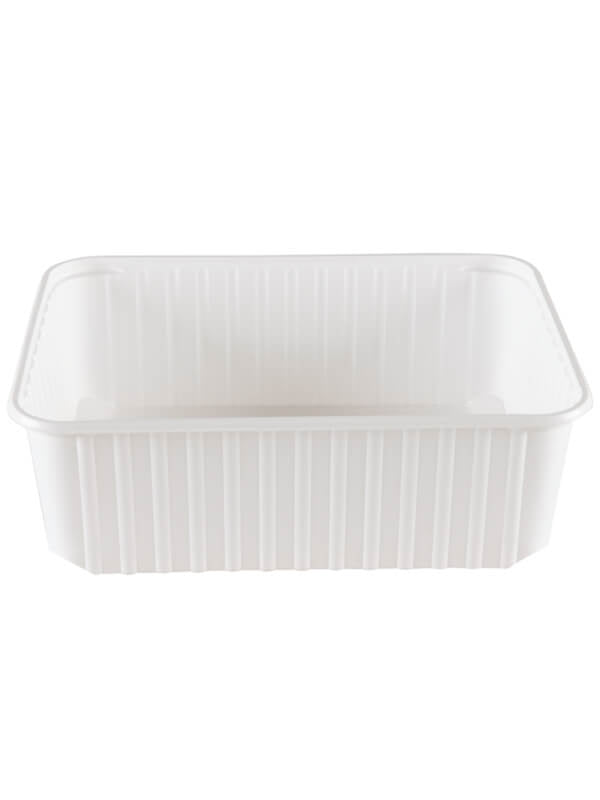 Verpackungsbecher PP, weiß, 180x135mm, 1000ml