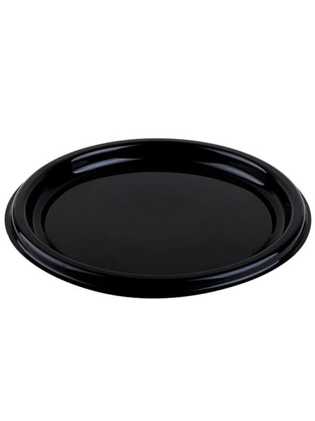Servierplatte, RPET, schwarz, rund, 300mm
