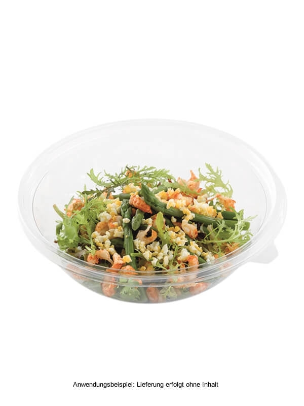 Salatschale, RPET, klar, rund, 1000ml