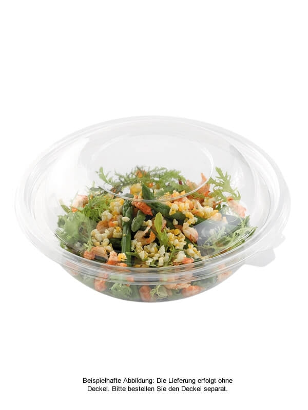 Salatschale, RPET, klar, rund, 1000ml