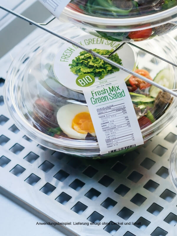 Salatschale, RPET, klar, rund, 1000ml