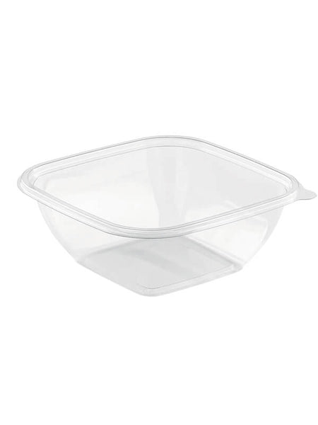 Salatschale, RPET, klar, quadratisch, 1000ml