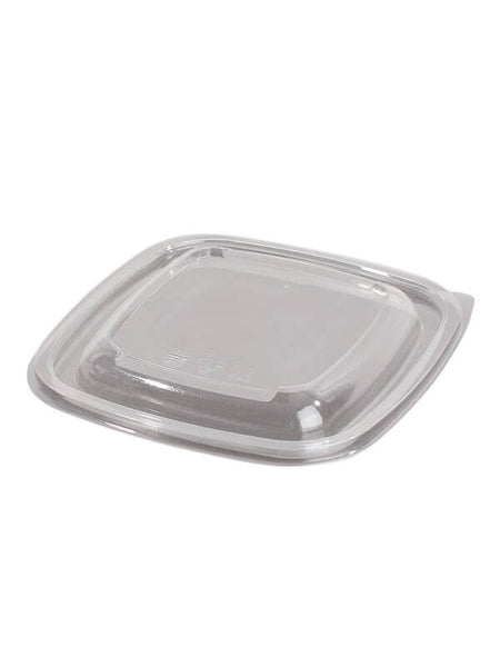 Deckel, RPET, klar, quadratisch, gewölbt, 120x120mm
