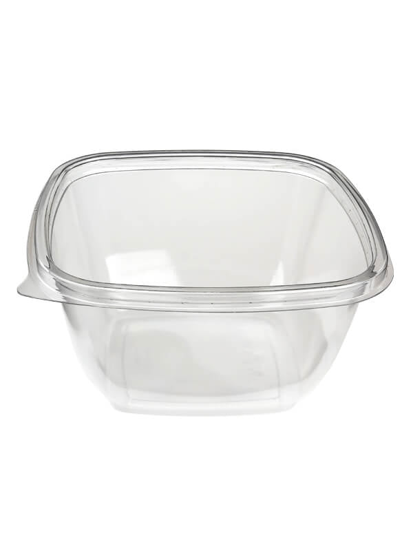 Salatschale, RPET, klar, quadratisch, 500ml