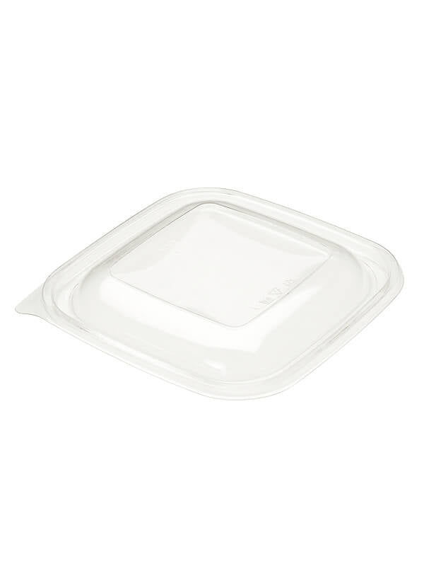 Deckel, RPET, klar, quadratisch, gewölbt, 190x190mm