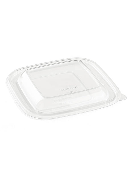 Deckel, RPET, klar, quadratisch, gewölbt, 170x170mm