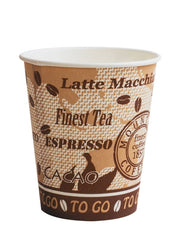Hartpapierbecher "Coffee to go" für Heißgetränke, 100ml