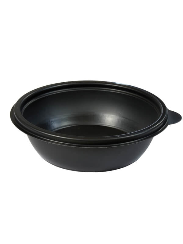 Schale, PP, schwarz, rund, 250 ml