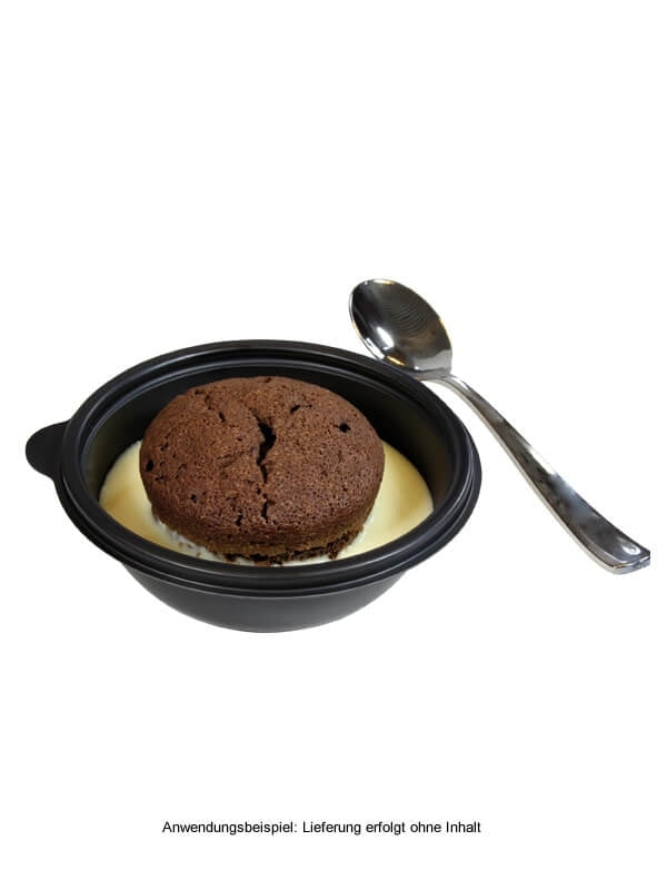 Schale, PP, schwarz, rund, 250 ml