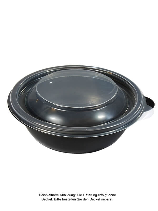 Schale, PP, schwarz, rund, 250 ml