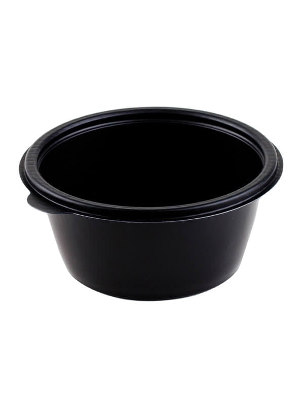 Schale, PP, schwarz, rund, 500ml