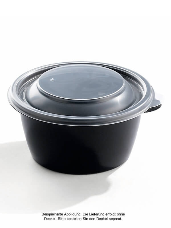 Schale, PP, schwarz, rund, 500ml