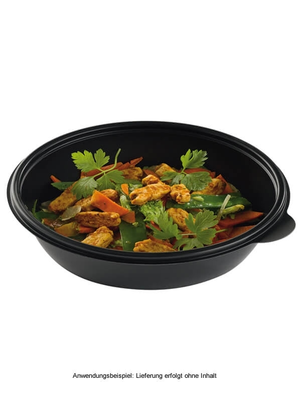 Schale, PP, schwarz, rund, 750ml
