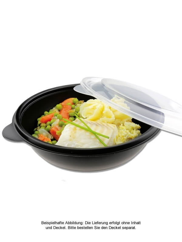 Schale, PP, schwarz, rund, 750ml