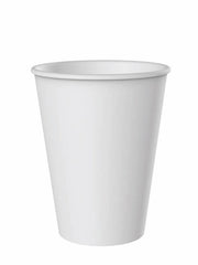 Ausschankbecher aus Hartpapier, weiß, 100ml