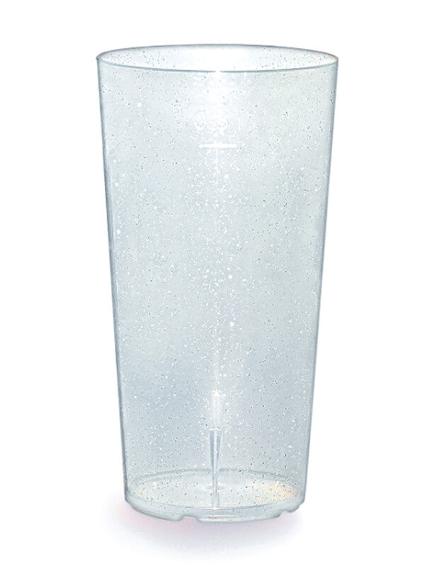 Trinkbecher, Mehrweg, PP, Glitzer/transparent, 200ml