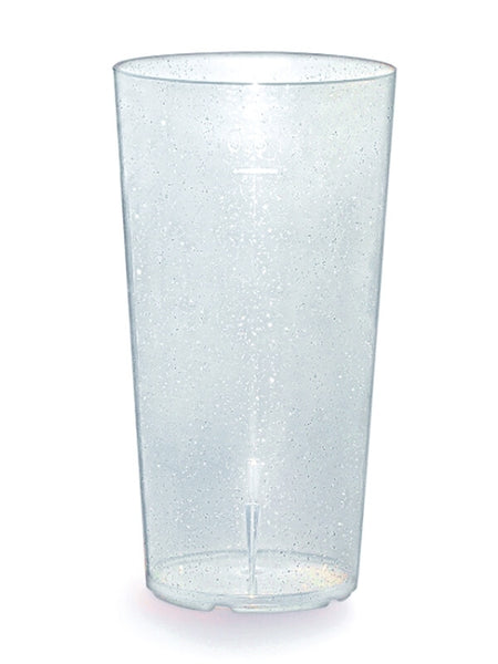 Trinkbecher, Mehrweg, PP, Glitzer/transparent, 200ml