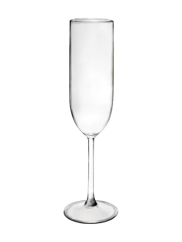 Sektflöte, Mehrweg, PC, glasklar, 100ml