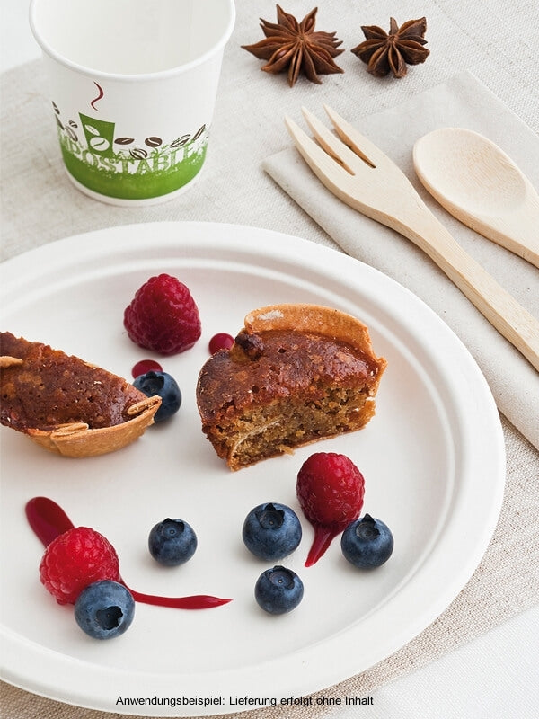 Teller, rund, Bagasse, 18cm