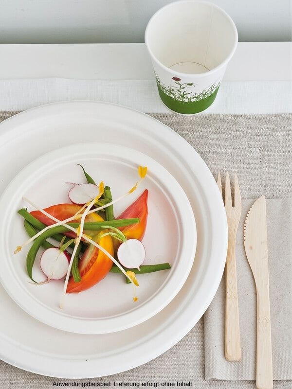 Teller, rund, Bagasse, 18cm