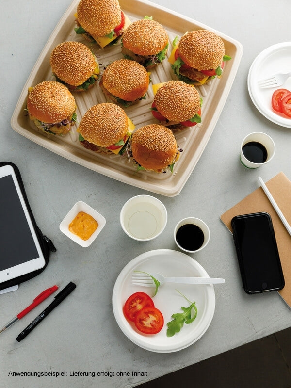 Teller, rund, Bagasse, 18cm