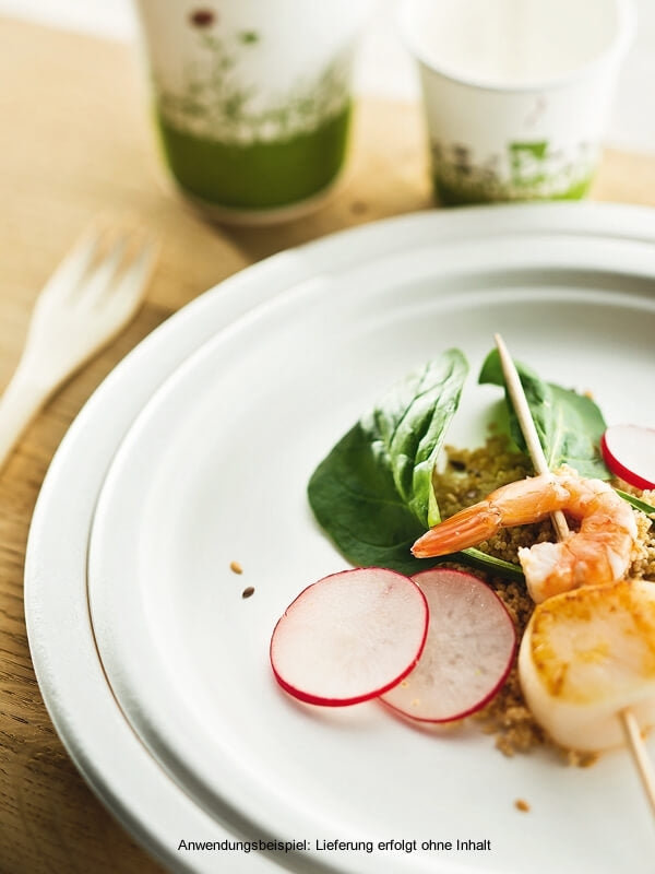 Teller, rund, Bagasse, 23 cm