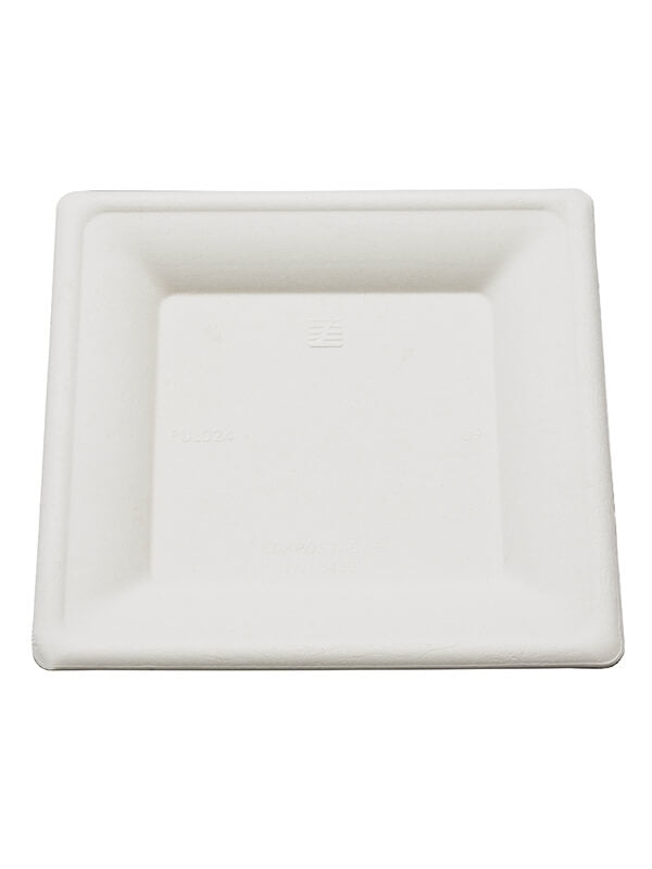 Teller, quadratisch, Bagasse, 260x260mm