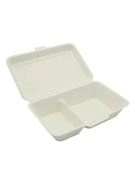 Schale mit Deckel "BePulp", zweigeteilt, 560/370ml