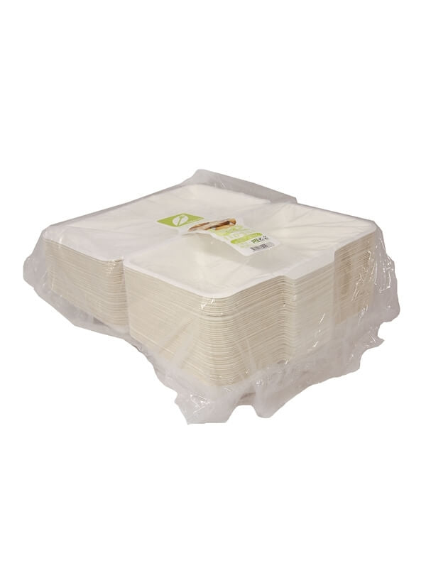 Schale mit Deckel "BePulp", zweigeteilt, 560/370ml