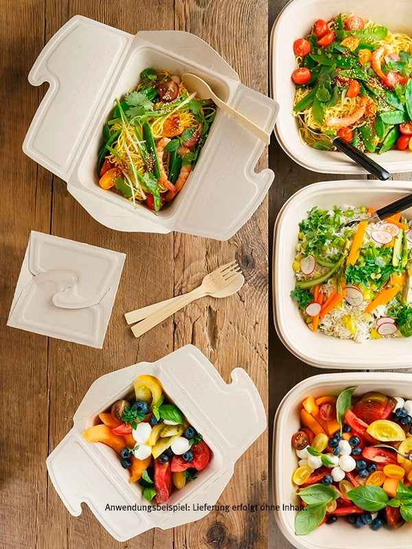 Bio Take-away Box, rechteckig, 750ml