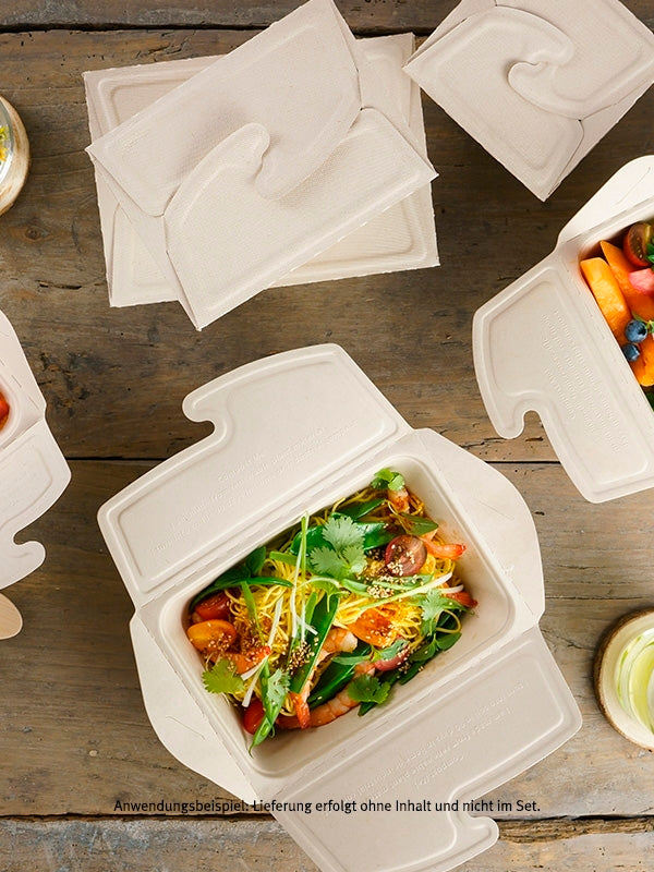 Bio Take-away Box, rechteckig, 750ml
