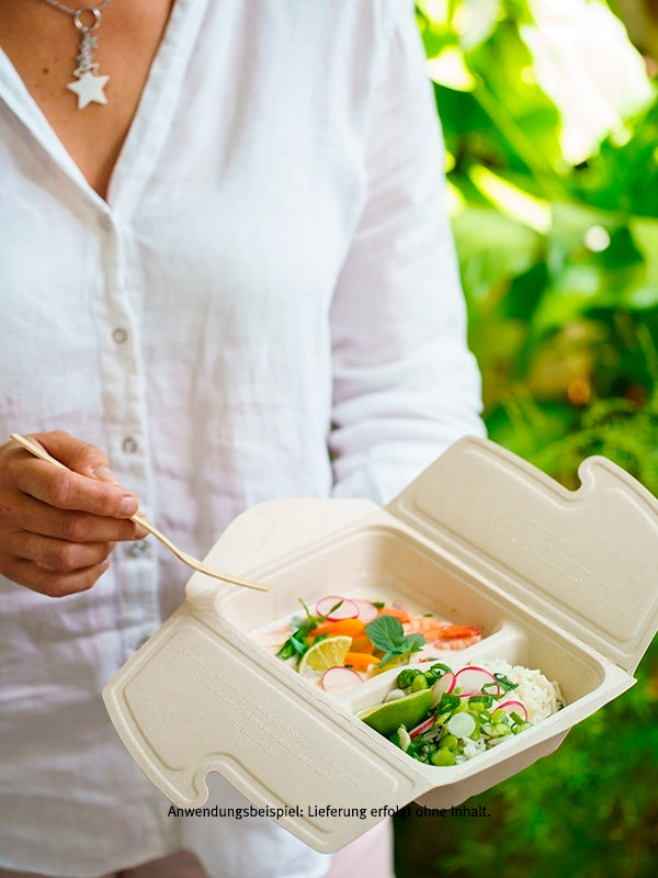 Bio Take-away Box, 2-geteilt, 500/300ml