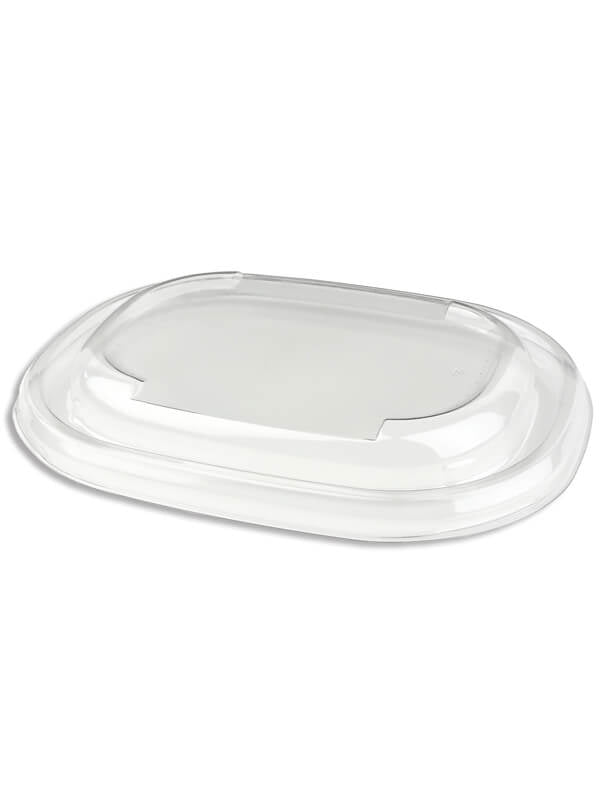 Deckel, RPET, klar, oval, 190x150mm