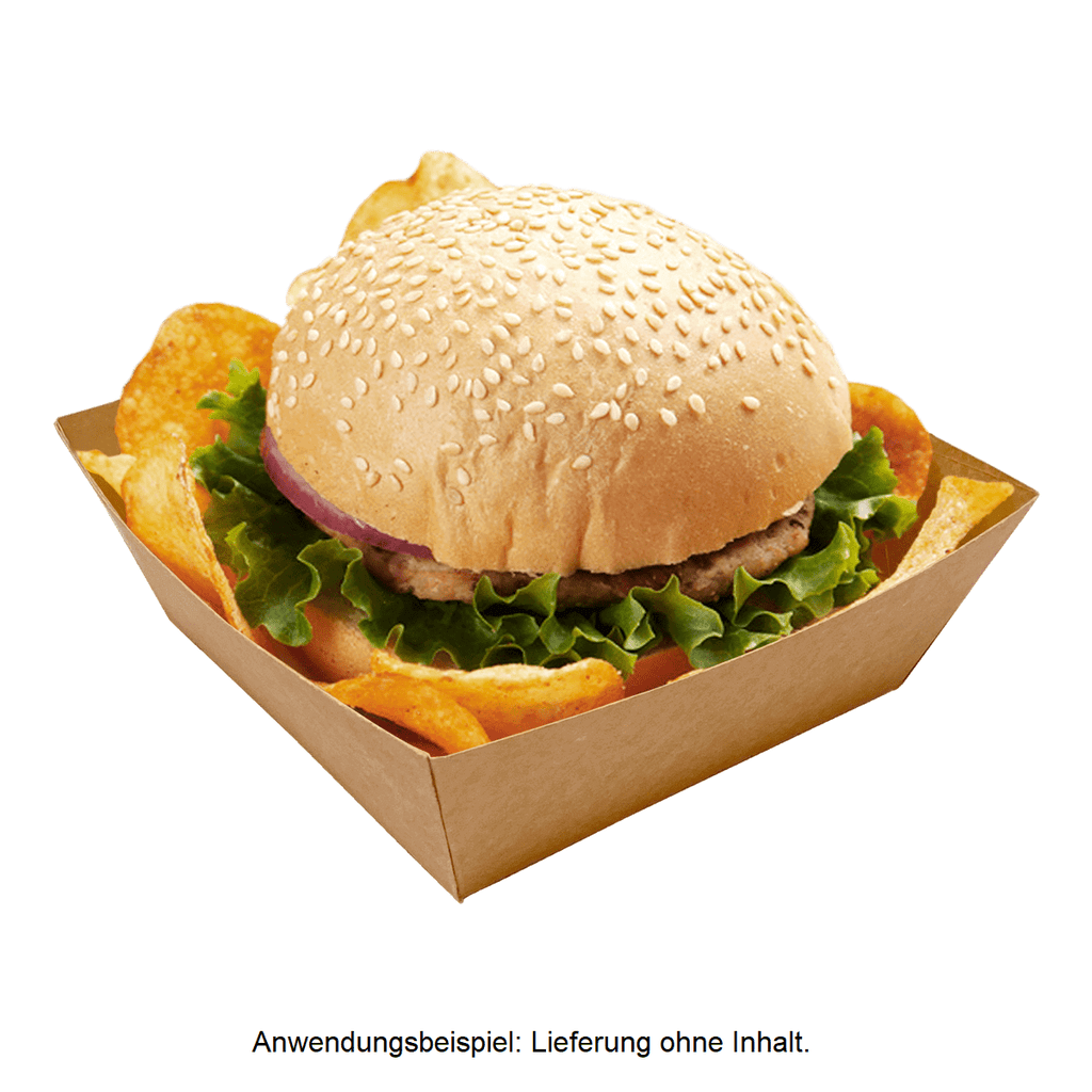 Snack Schale Karton, 600ml, braun