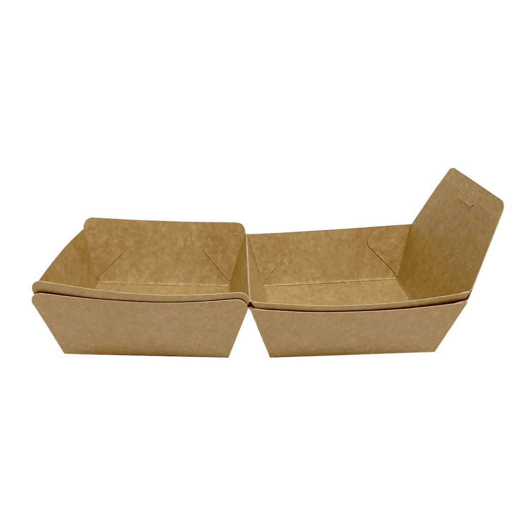 Burger Box, Karton, 105x105x85mm, braun